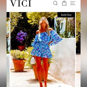 Vici Floral Romper XL